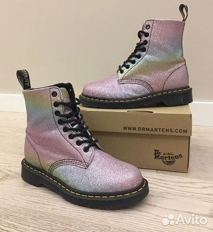 dr martens 1460 pascal rainbow glitter