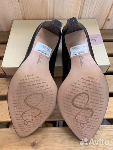 Туфли женские на каблуке Clarks новые