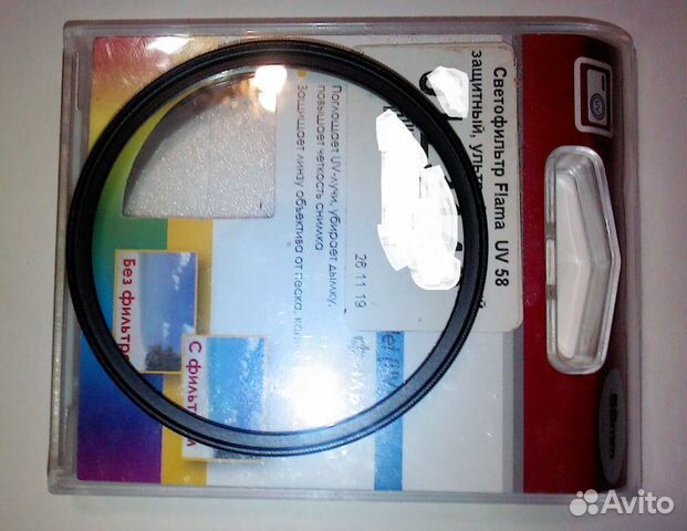 Светофильтр UV 58мм, аккумулятор LP-E10, новый