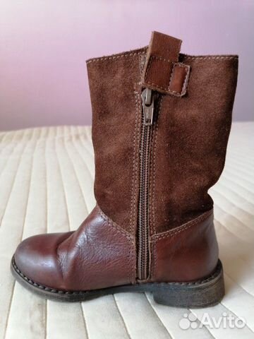 Сапоги кожаные Zara 25 р. демисезон Сапоги кожаные Zara 25 р. демисезон