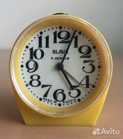 Часы Будильник Слава,новые,на ходу,1993 г