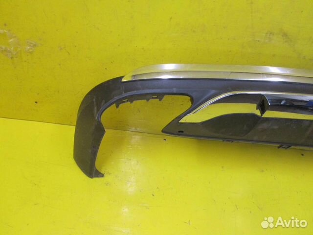 Юбка заднего бампера Mercedes GLE W166 (15-18)