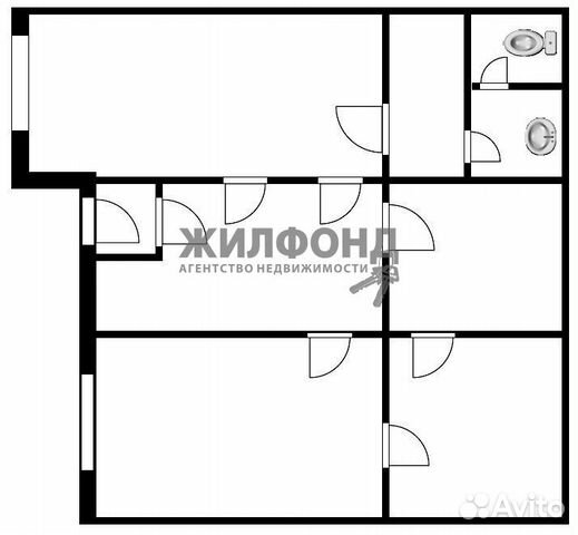 Офисное помещение, 83.5 м²