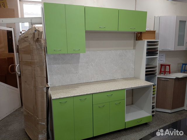 Кухонный гарнитур 1,8 м салатовый Кухонный гарнитур 1,8 м салатовый