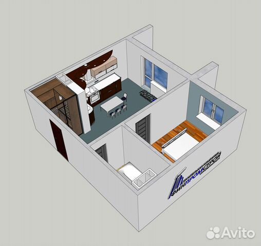 2-к квартира, 40.8 м², 3/10 эт.
