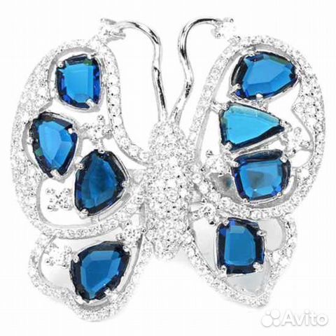 Серебряное кольцо с кубический цирконом арт 7527