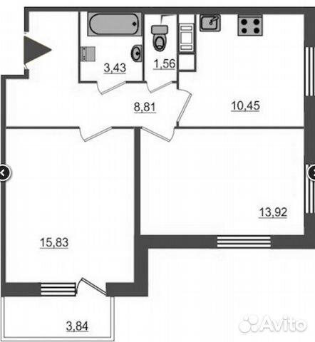 2-к квартира, 55 м², 12/18 эт. 2-к квартира, 55 м², 12/18 эт.