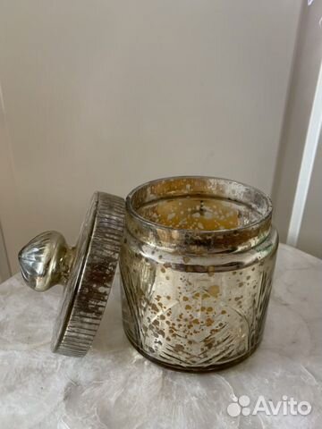 Подсвечник стеклянный, свеча Zara Home