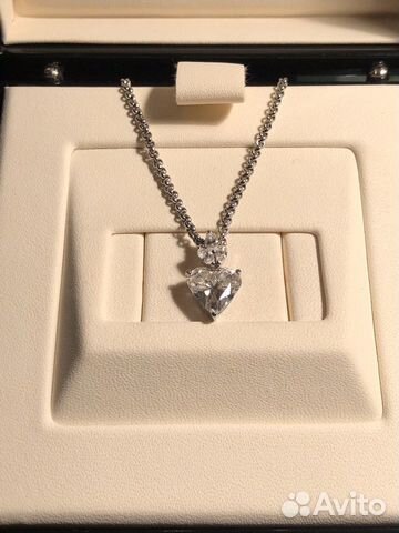 Кулон «Сердце» бриллиант 2,51 карат, р. 10,04х10,0