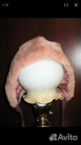 Шапка детская винтаж СССР нат.овчина новая р-р 54