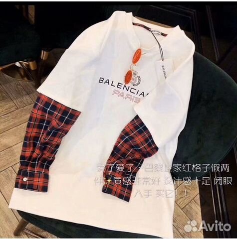 Футболка с рукавами Balenciaga Футболка с рукавами Balenciaga
