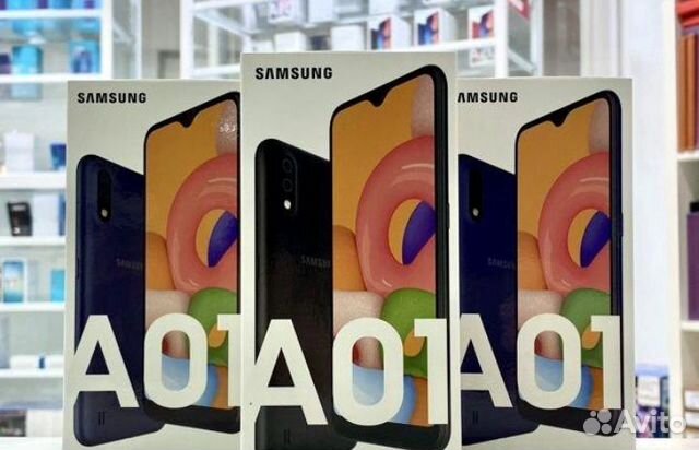 Samsung A01,2/16 gb,black,новый