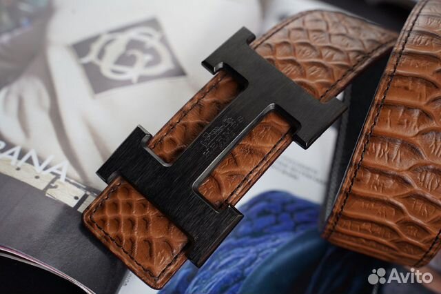Ремень из натуральной кожи пояс Hermes Ремень из натуральной кожи пояс Hermes