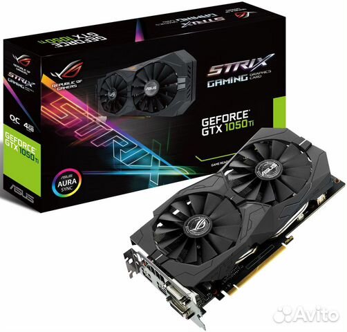 Asus strix-GTX1050TI-4G-gaming 2 года гарантии днс