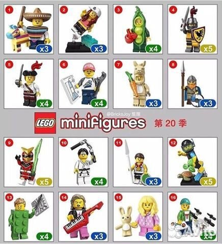 Конструктор Lego 71027 Minifigures 20-я серия сэт