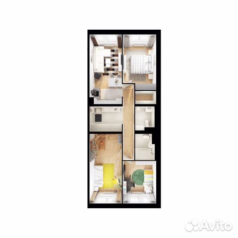 3-к квартира, 80.1 м², 14/14 эт.