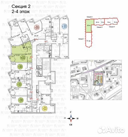 1-к квартира, 46 м², 2/22 эт. 1-к квартира, 46 м², 2/22 эт.