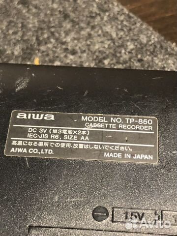 Плеер кассетный Aiwa TP-850