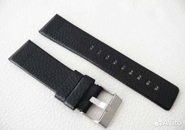 Кожаный ремешок для часов Diesel 24mm Black Кожаный ремешок для часов Diesel 24mm Black