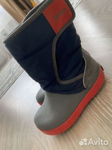 Сапоги резиновые осенние, весенние, зимние crocs c