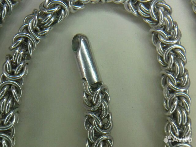 Серебро 925 пробы,Цепь плетения Византия