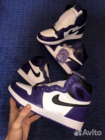 Nike Air Jordan 1 Retro High OG Court Purple 7.5US
