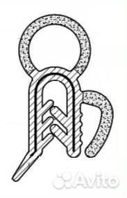 Уплотнитель задней двери на Volkswagen T4 (новый)