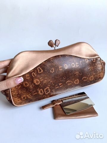 Клатч Prada оригинал Рептилия vintage