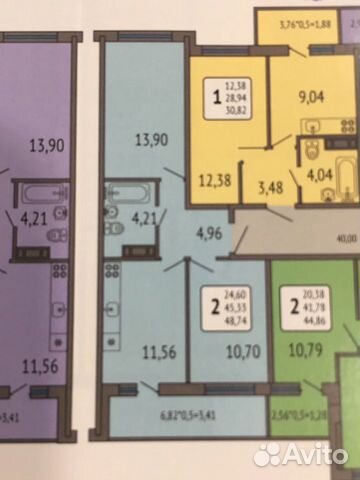 2-к квартира, 49 м², 10/12 эт.
