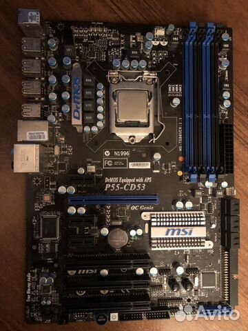 Материнская плата p55-CD53 + i5760 Материнская плата p55-CD53 + i5760