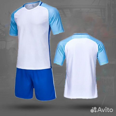 Форма футбольная NB N100-1 бело/синяя