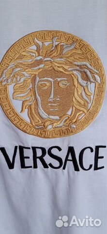 Футболка Versace Принт вышивка Футболка Versace Принт вышивка