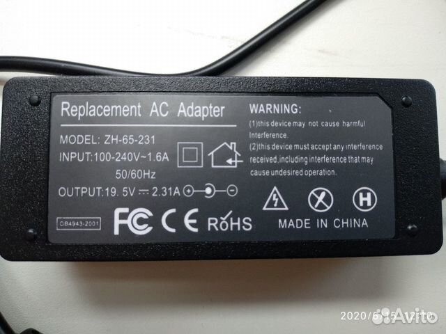 Блок питания Replacement AC Adapter для ноутбука