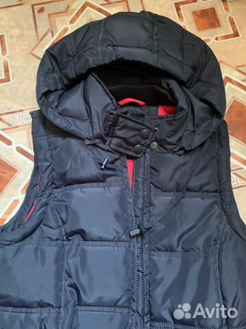 Синий утепленный стеганый жилет ostin Синий утепленный стеганый жилет ostin