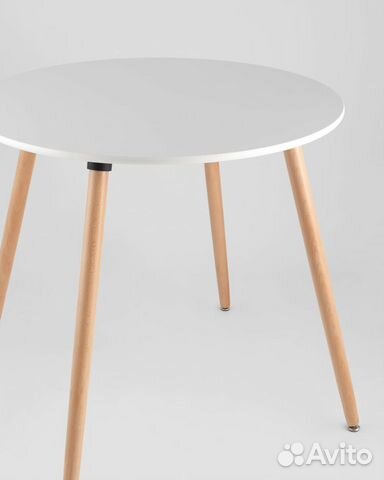 Обеденная группа стол Oslo Round WT, 4 стула Eames