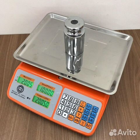 Весы торговые настольные до 40 кг (новые)