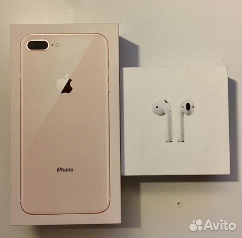 Коробка от iPhone 8 plus и AirPods Коробка от iPhone 8 plus и AirPods