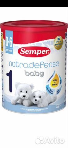 Semper ND Baby 1 смесь молочная с 0 месяцев, 400 г Semper ND Baby 1 смесь молочная с 0 месяцев, 400 г