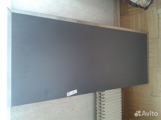 Фасад - полка матовая нержавейка IKEA rubrik