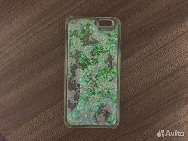 Чехол с переливающимися блестками на iPhone 6 Чехол с переливающимися блестками на iPhone 6
