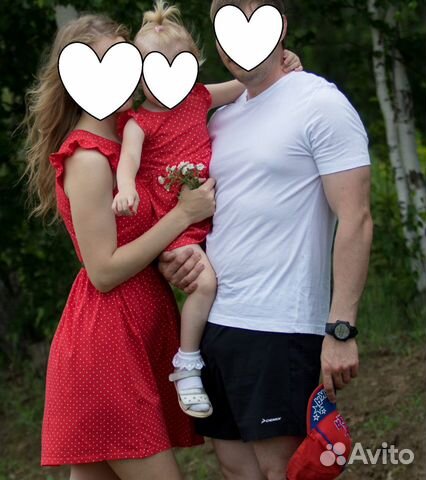Летнее платье в горошек, фирмы H&M, размер 42-44