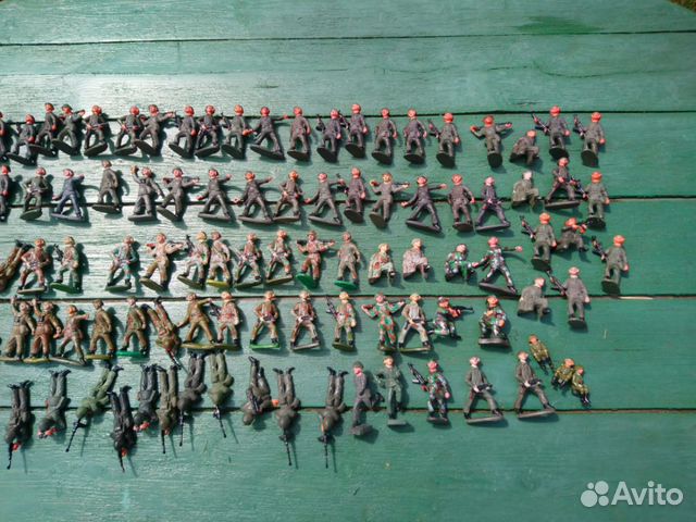 Солдатики гдр 70-80х годов, резина