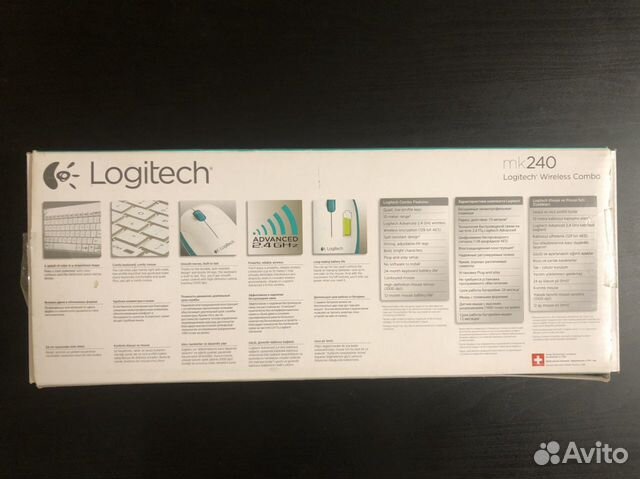 Беспроводная клавиатура + мышь Logitech MK240
