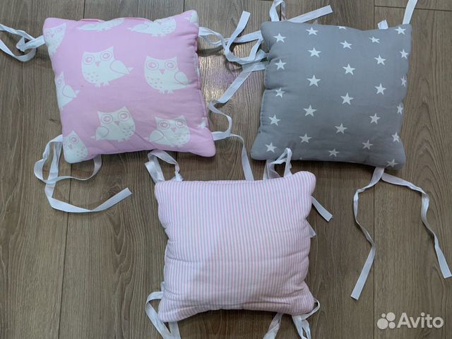 Бортики в кроватку для девочки