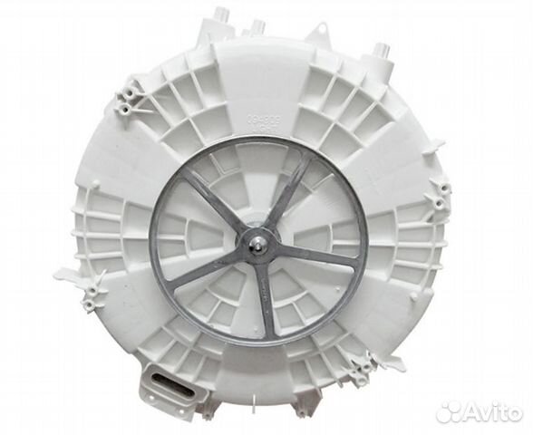 Бак с барабаном и шкивом Ariston Indesit