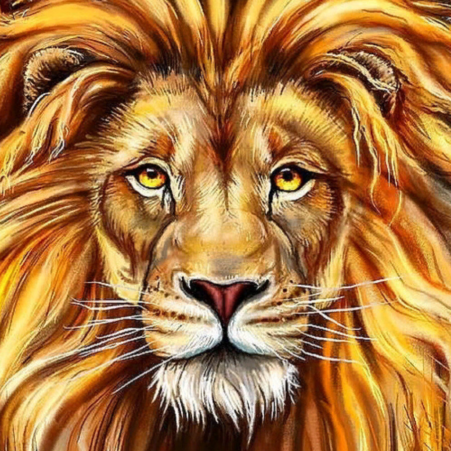 Голова Льва для печати