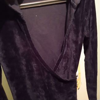 Кофта вельюр с капюшоном