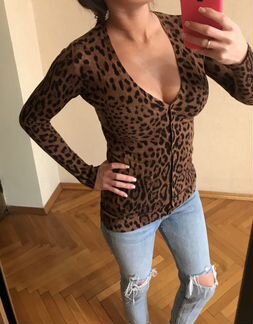 Кардиган женский Dolce gabbana оригинал леопард