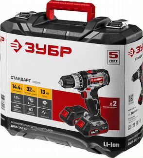 Шуруповерт зубр дшл-141 кн новый