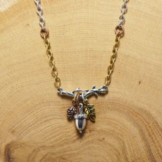 Колье Шишки - Желуди trio